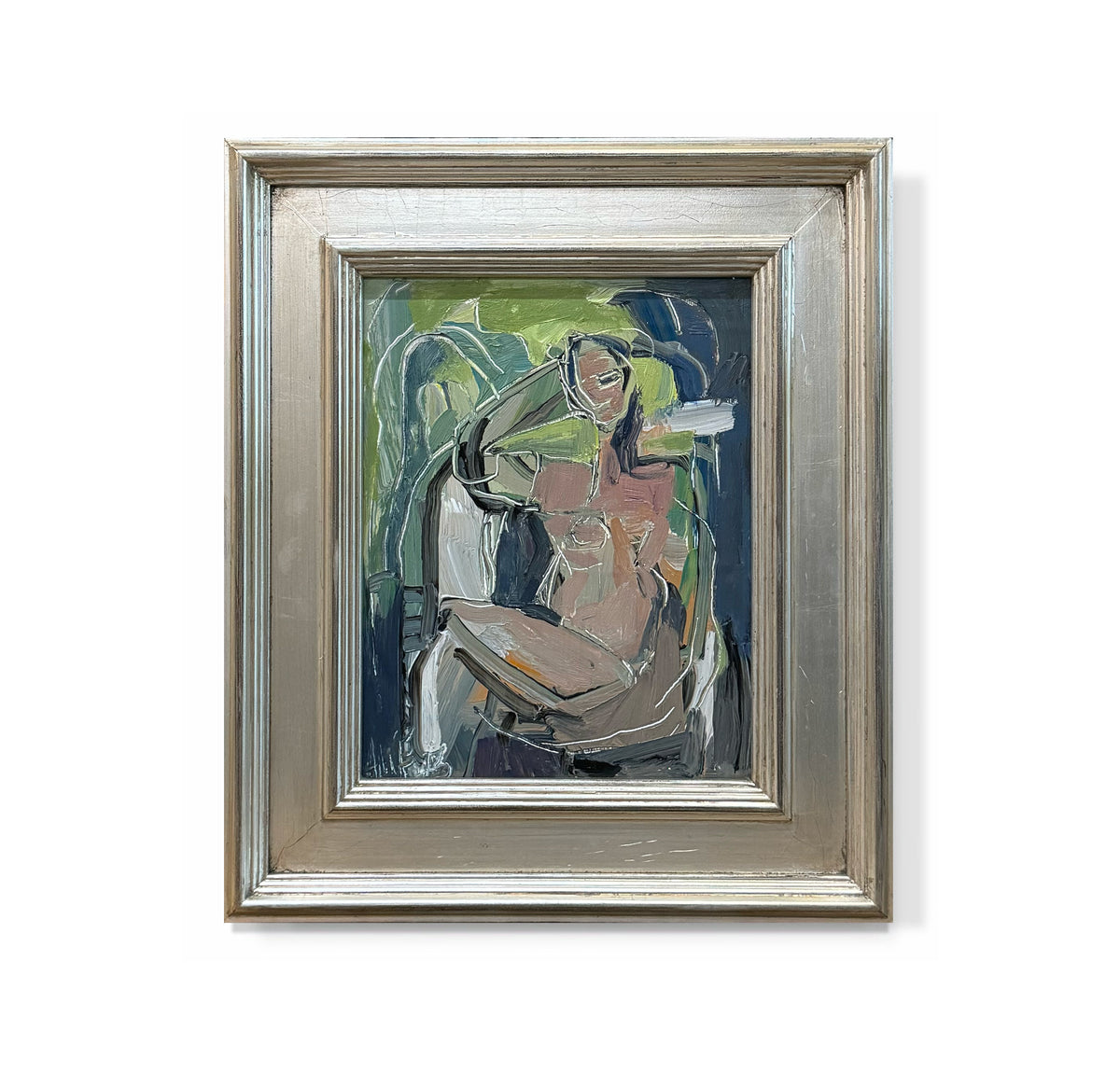 "Figure and Banana Plant"