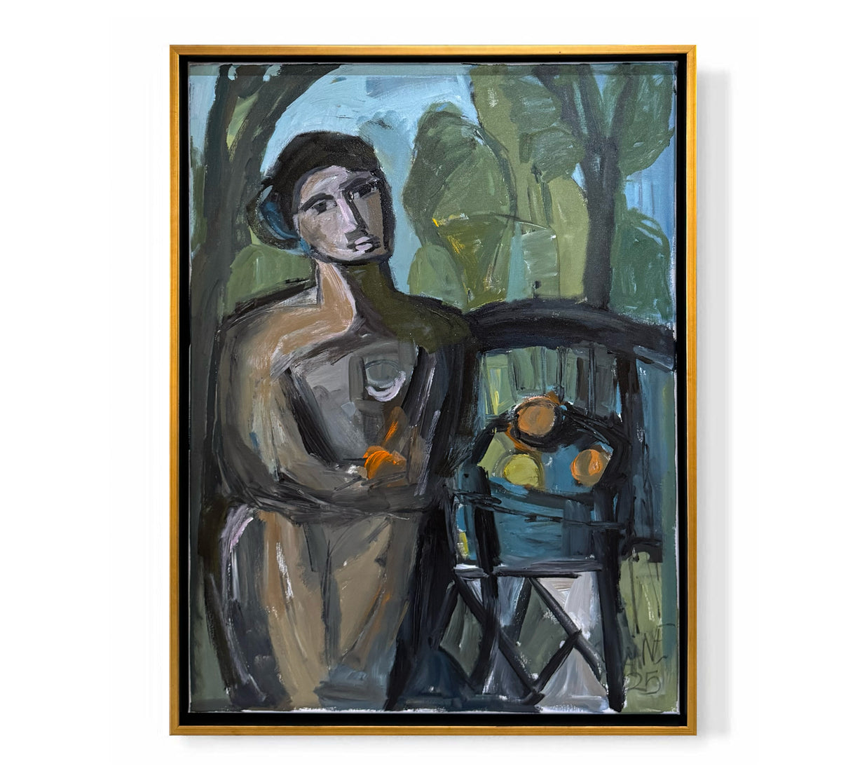 "Oranges and Her Garden"