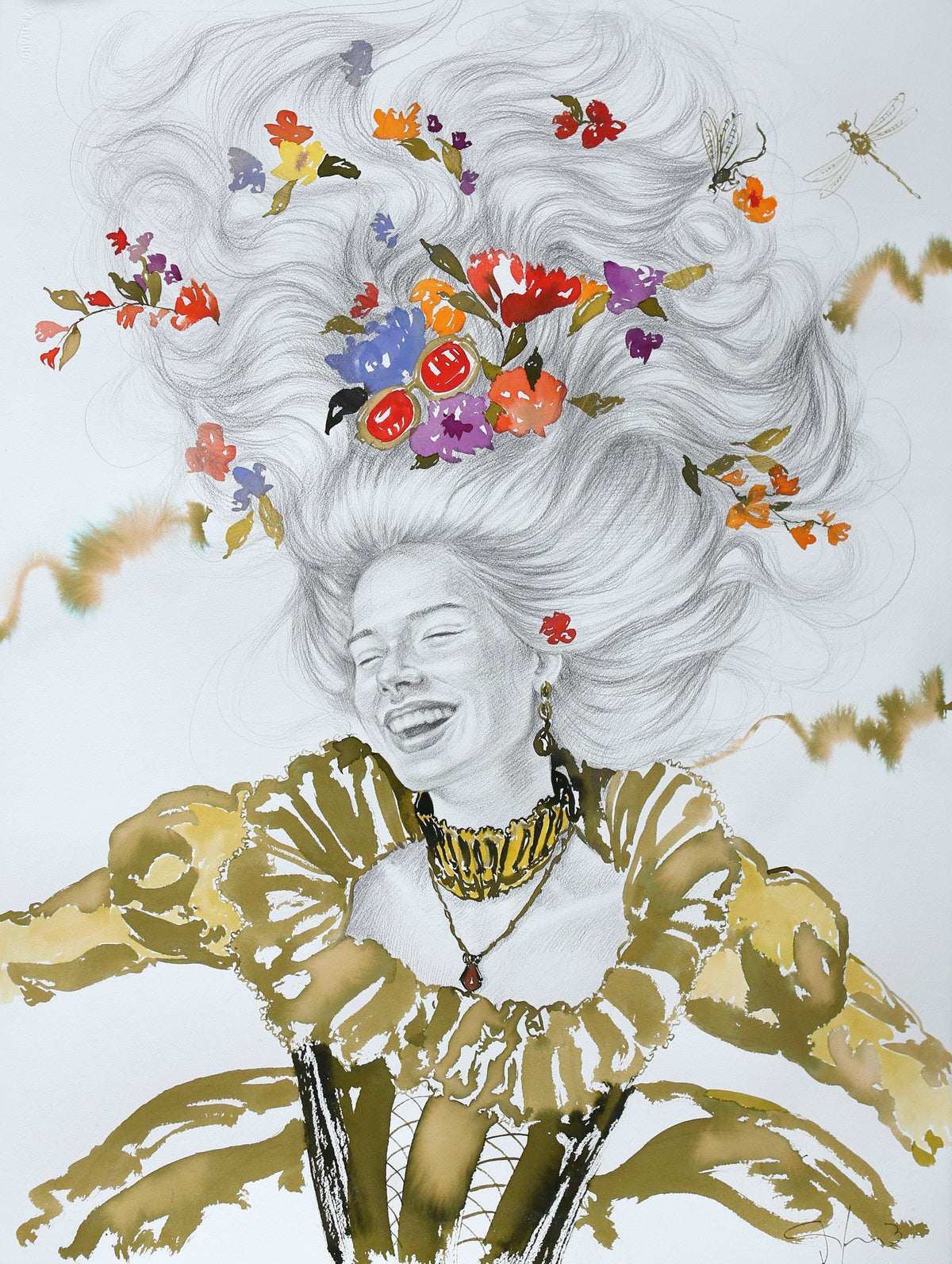 "A Laugh Among Flowers"