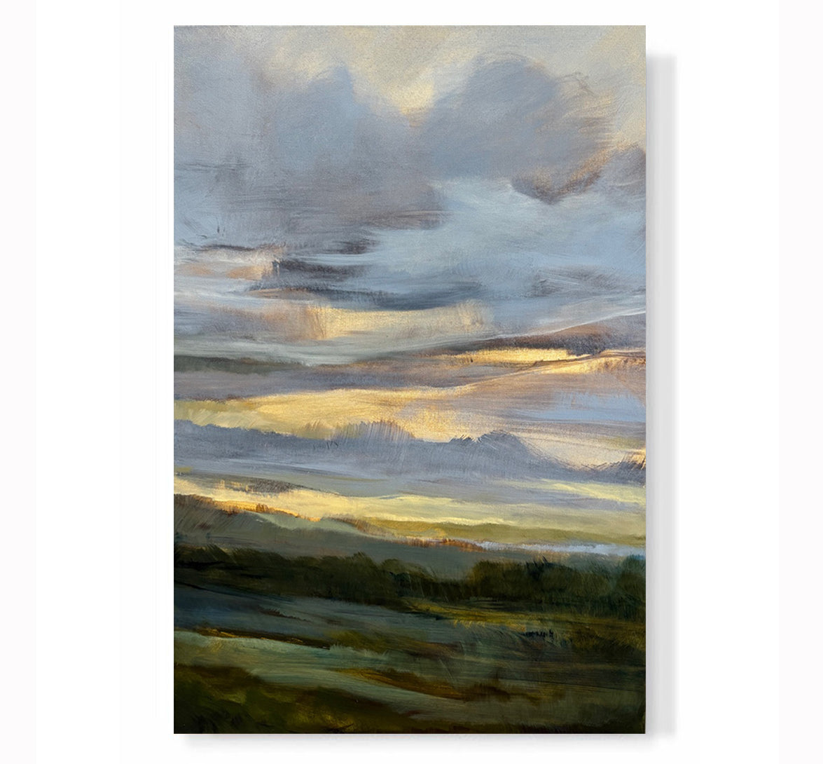 "Through Line V, VI" Diptych