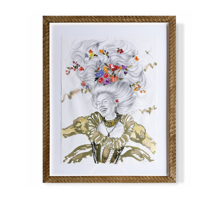 "A Laugh Among Flowers"