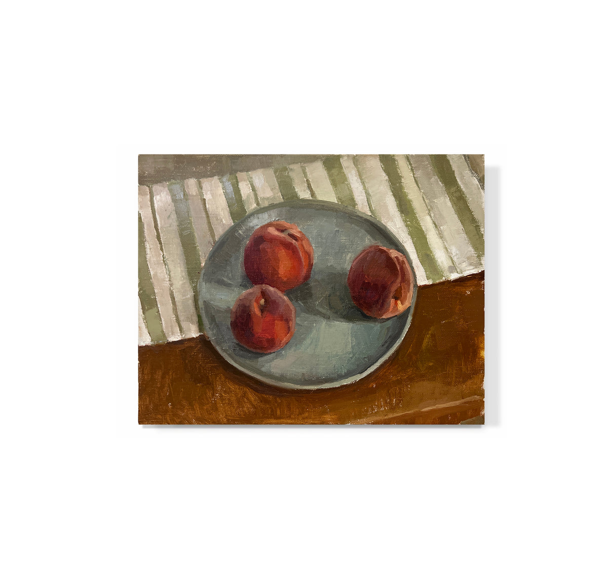 "Peaches on Plate"