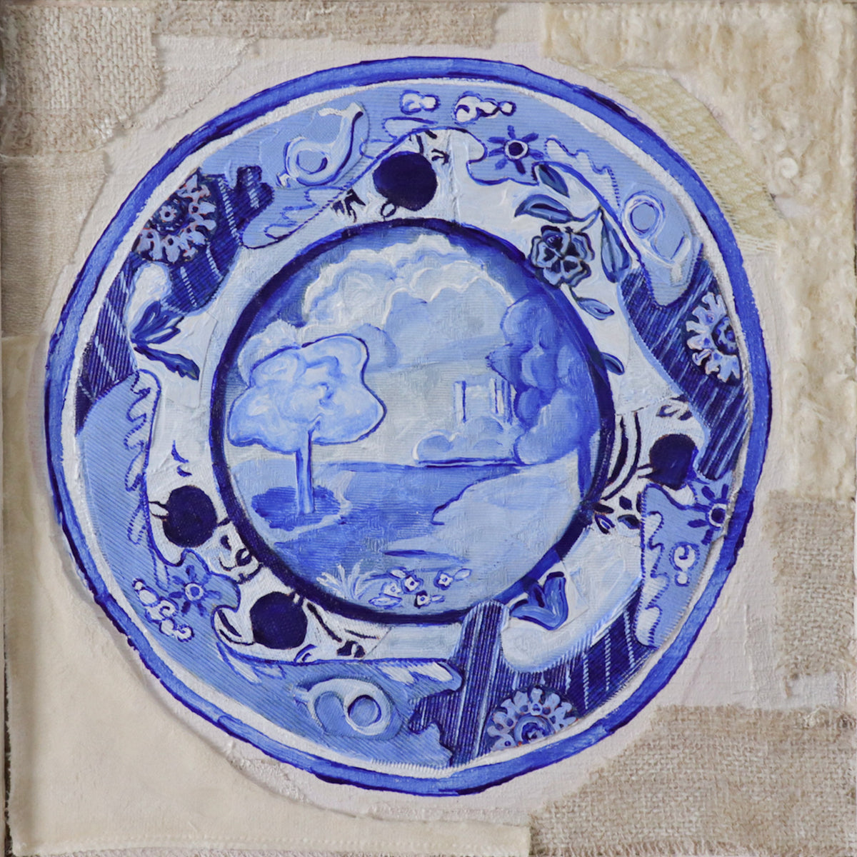 "Plate Series Diptych 1 (landscapes)"