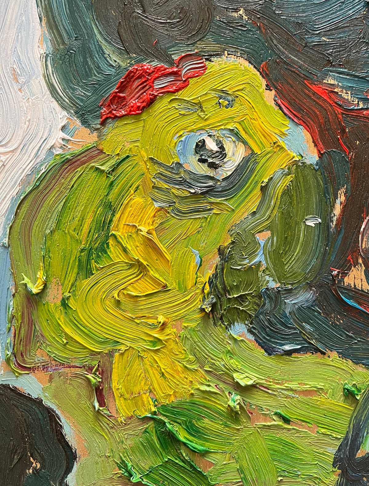 "Lounging Parrot"