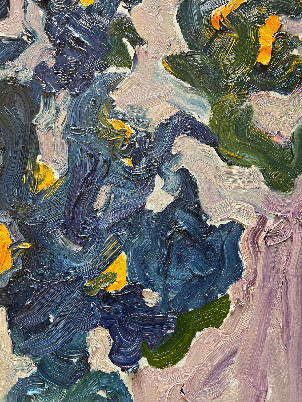 "Blue Peonies"