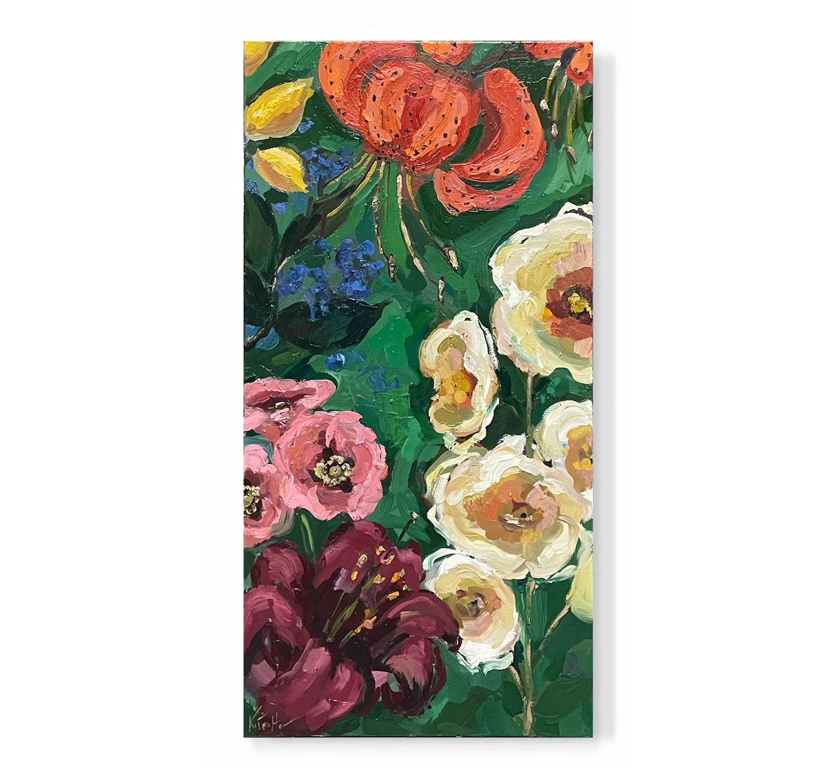 "Green Botanical Panels 1"