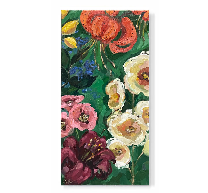 "Green Botanical Panels 1"