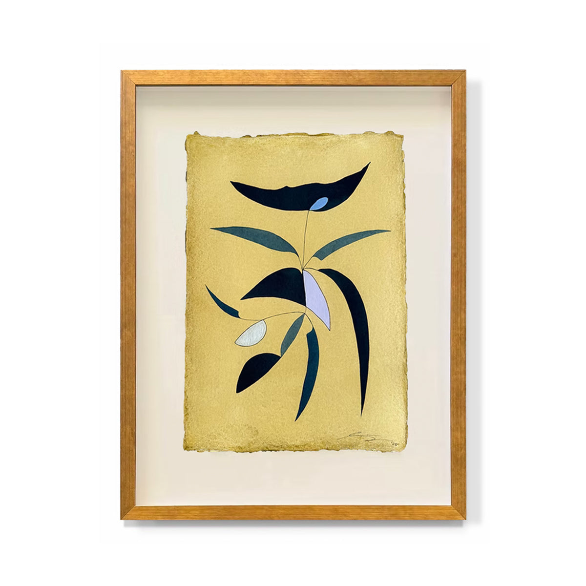 "Indigo on Yellow 2"