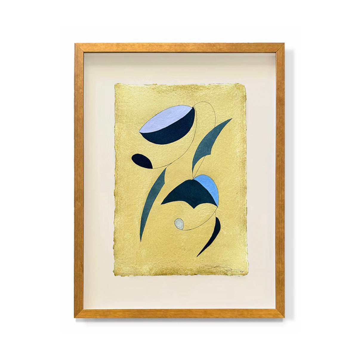 "Indigo on Yellow 3"