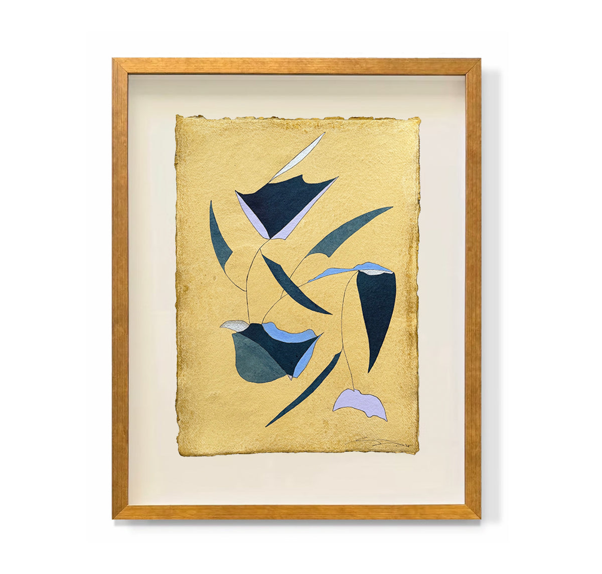"Indigo on Yellow 1"