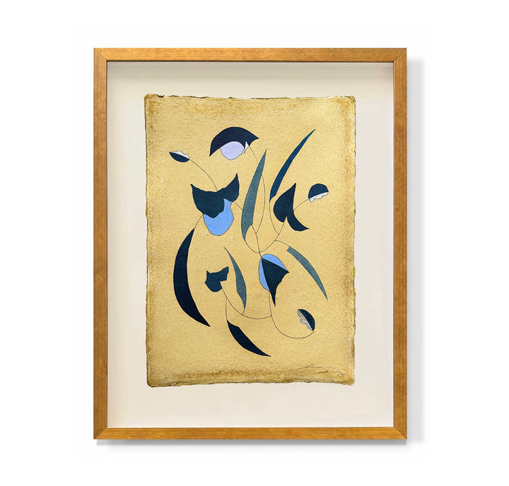 "Indigo on Yellow 4"