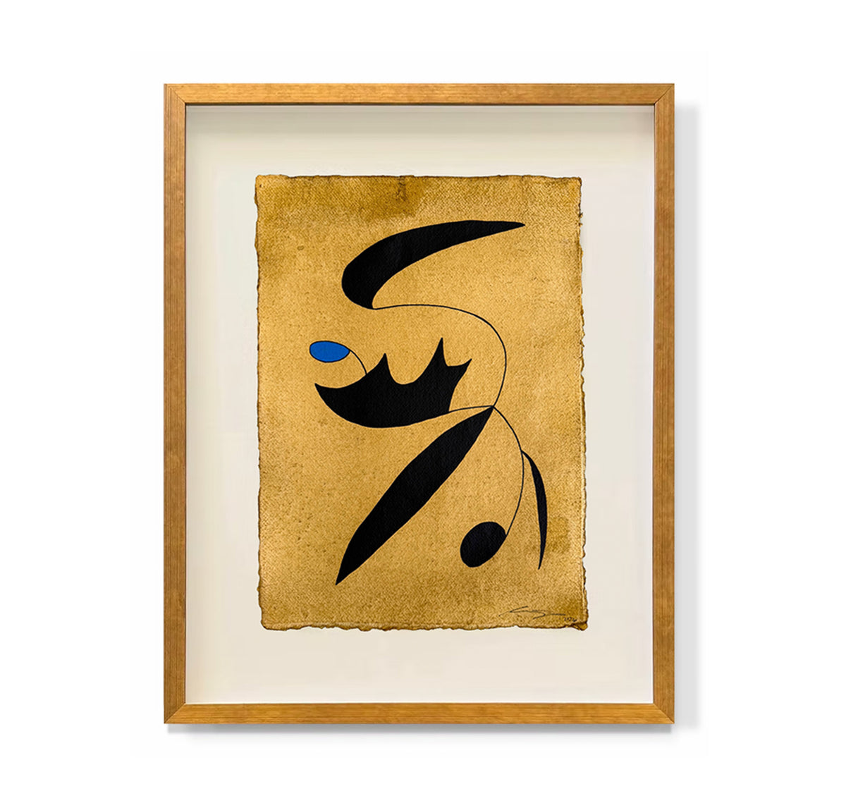 "Indigo on Yellow VI"
