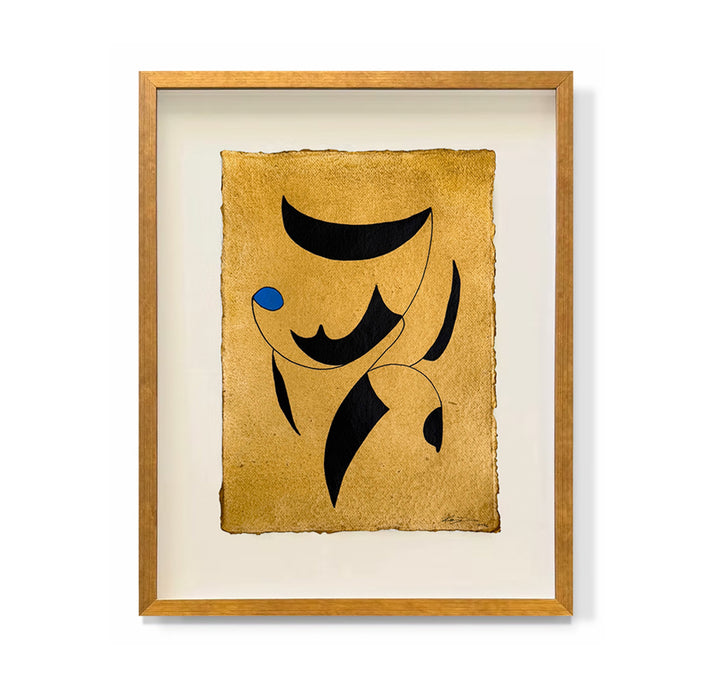 "Indigo on Yellow VII"