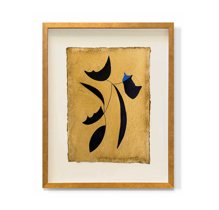 "Indigo on Yellow VIII"