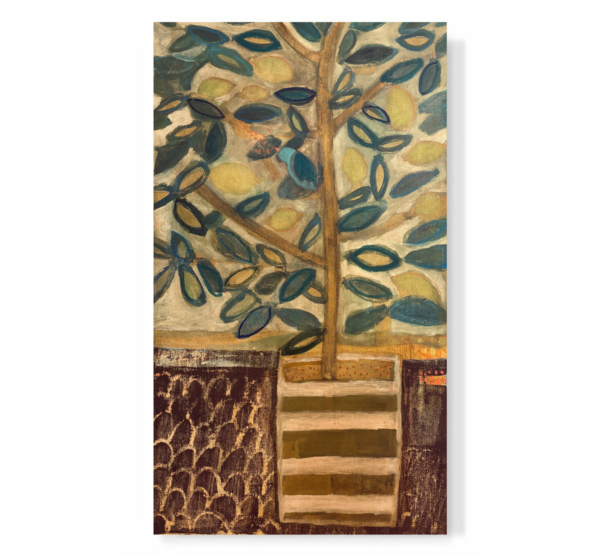 "Lemon Tree with Blue Bird"