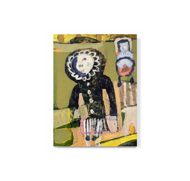 "une jeune fille avec son petit frère (A Young Girl with her Baby Brother)"