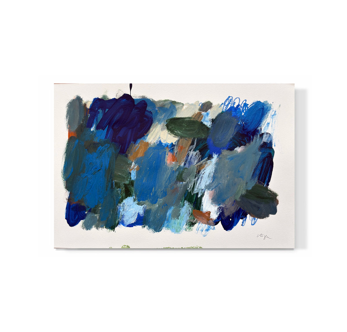 "Desert Study in Blue and Green II"