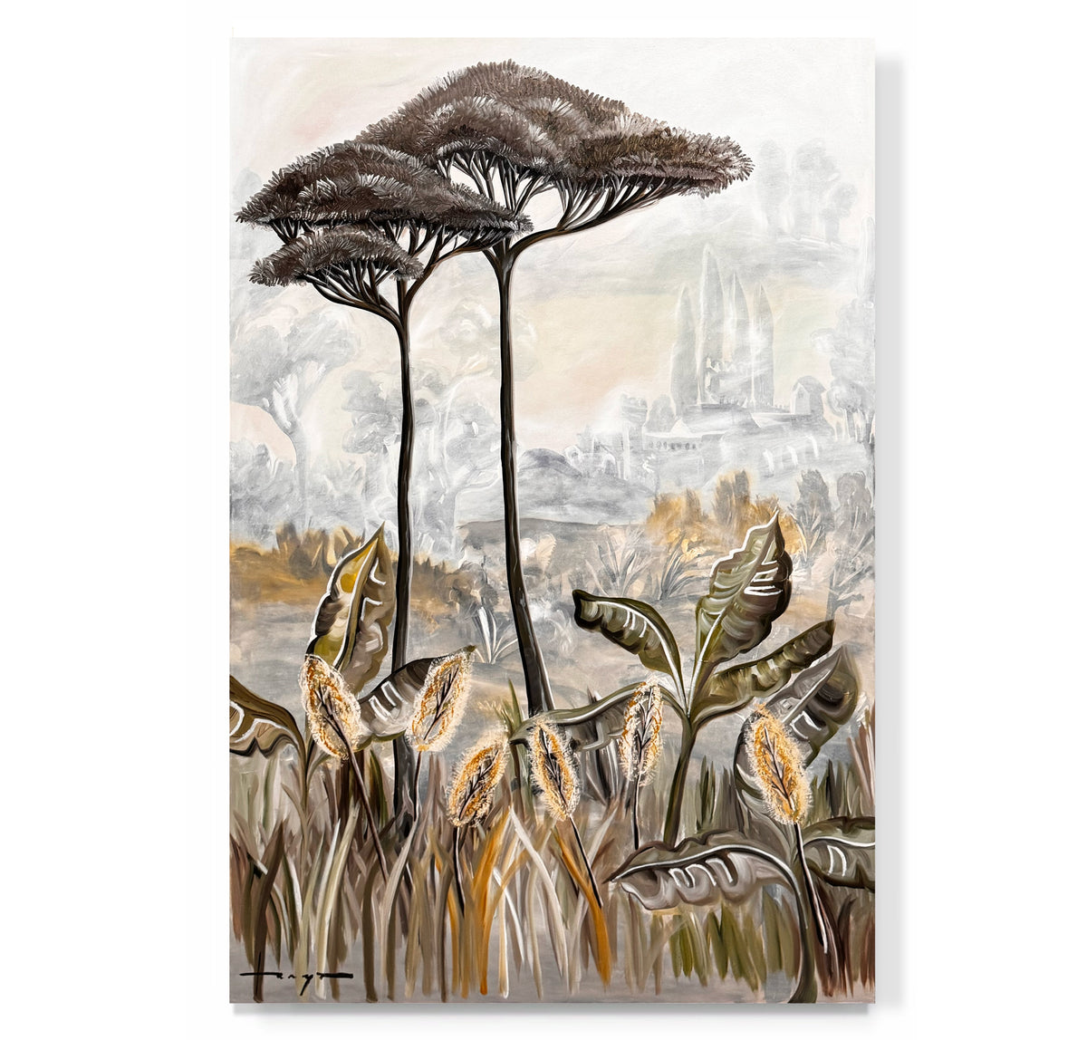 "A Castle in Tuscany I & II" Pair