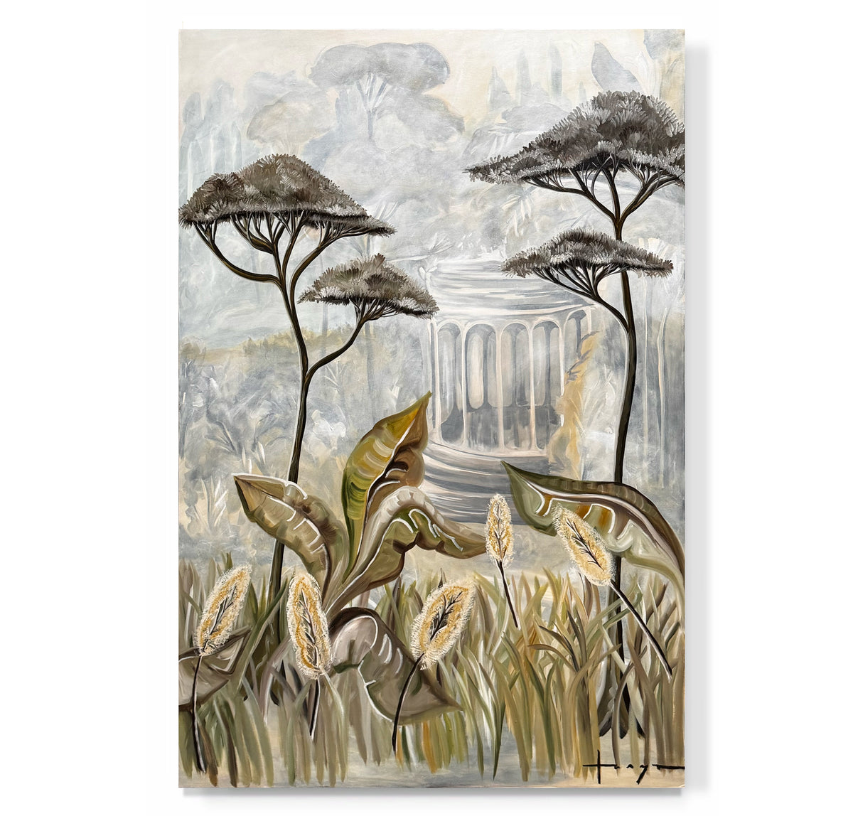 "A Castle in Tuscany I & II" Pair