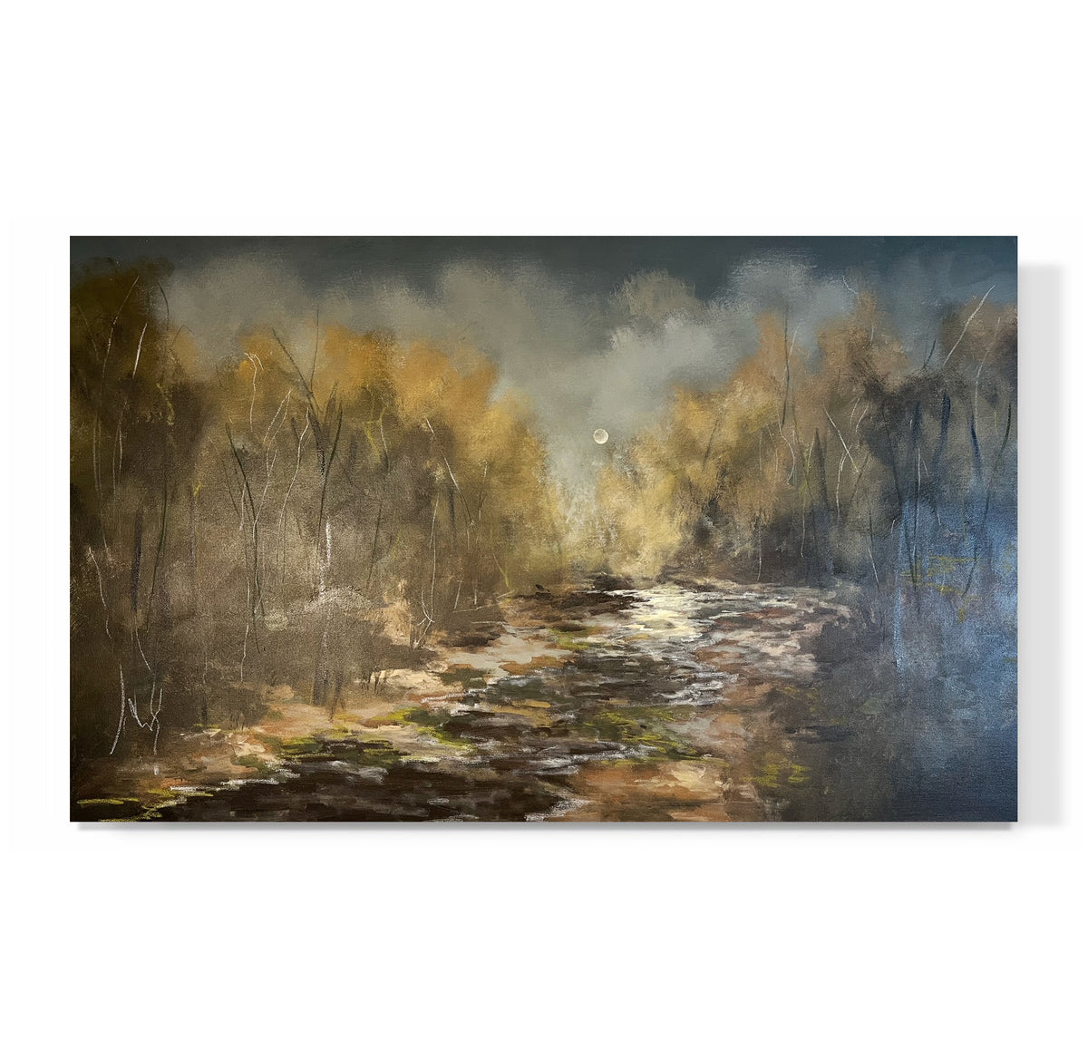 "Moonlight Over River Bend"