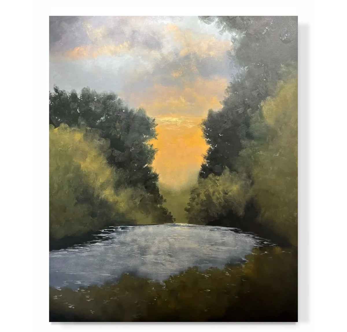 "Sunset over River Bend"