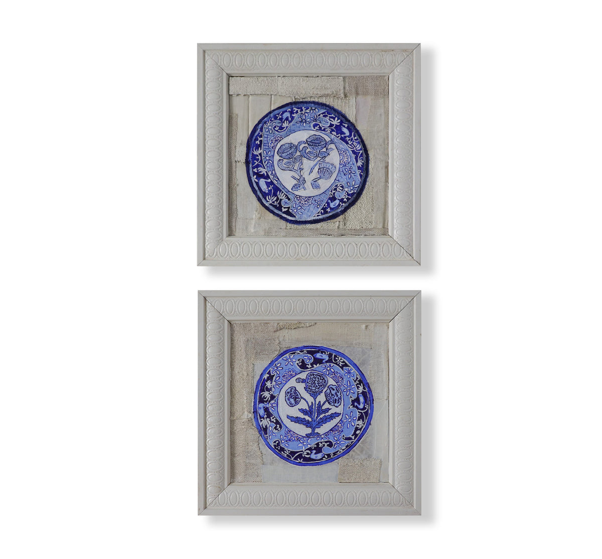 "Plate Series Diptych 2 (florals)"