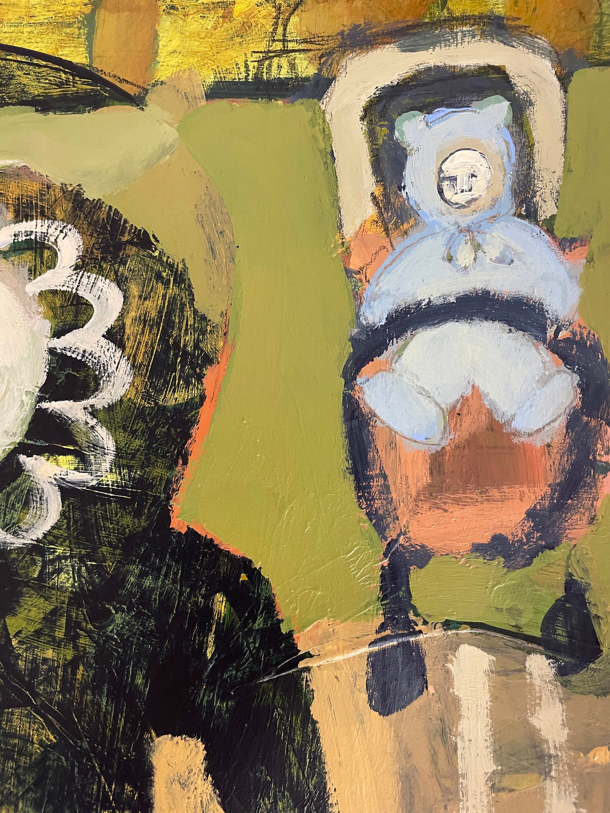 "une jeune fille avec son petit frère (A Young Girl with her Baby Brother)"