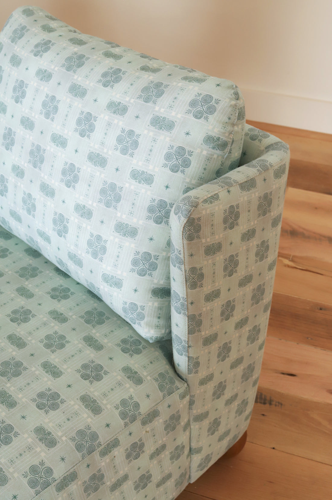 Montauk Chair in Three Fates Textiles Celestia, Aether