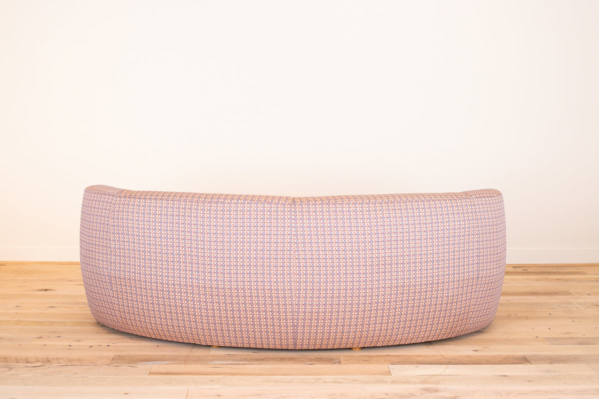 Sophia Sofa in Alex Conroy Textiles Folklore, Rose/Sky