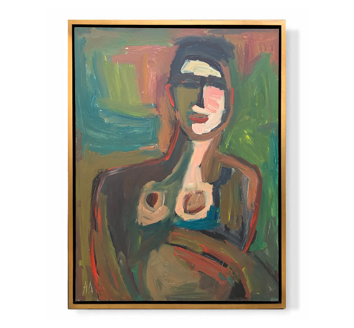 "Woman and Earth Tones"