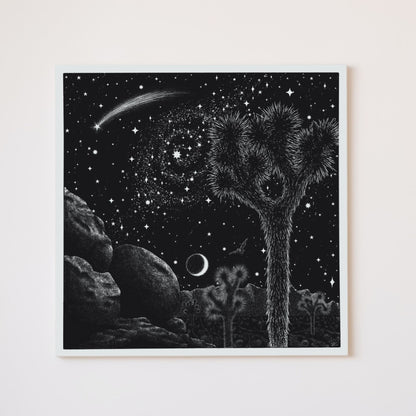 Joshua Tree Starry Night Art Print