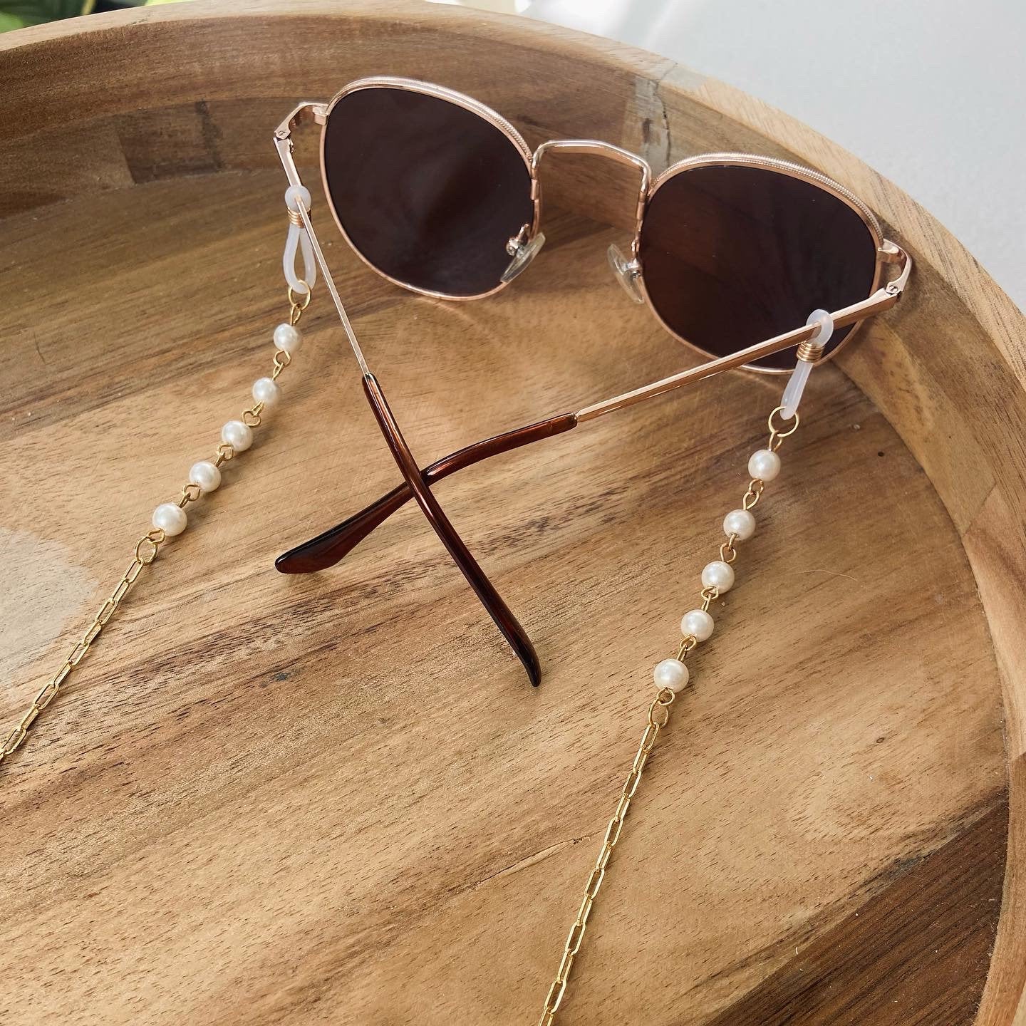 Pearl & Gold Sunglasses Chain