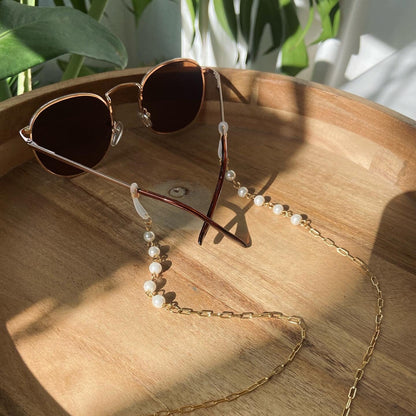 Pearl & Gold Sunglasses Chain